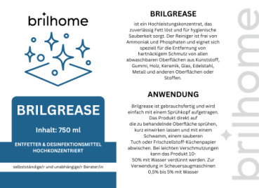 Brilgrease Aufkleber | 10 Stück