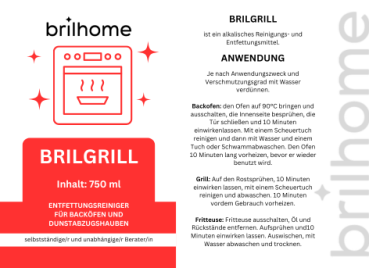 Brilgrill Aufkleber | 10 Stück