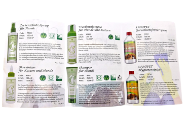 Flyer Haustierprodukte