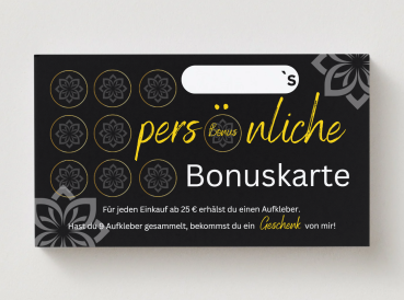 persönliche Bonuskarte