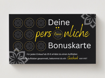 Bonuskarte - Hinten