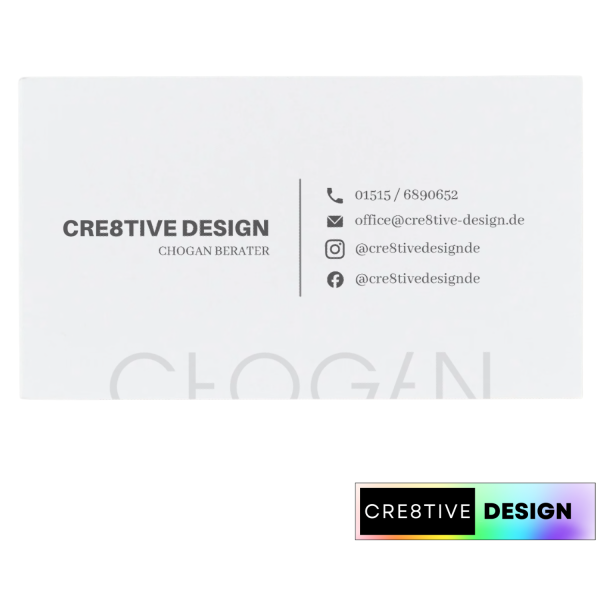 Chogan Visitenkarte - Design 4
