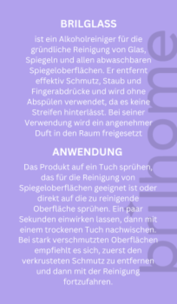 Kärtchen Brilglass