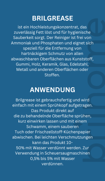 Kärtchen Brilgrease