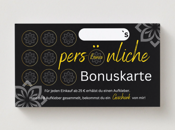 persönliche Bonuskarte