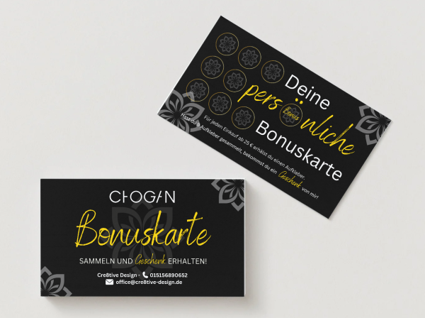 persönliche Bonuskarte