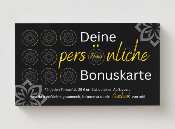 Bonuskarte - Hinten
