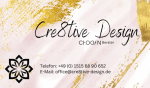 Chogan Visitenkarte 4 | Design "Rosé/Weiss/Gold"